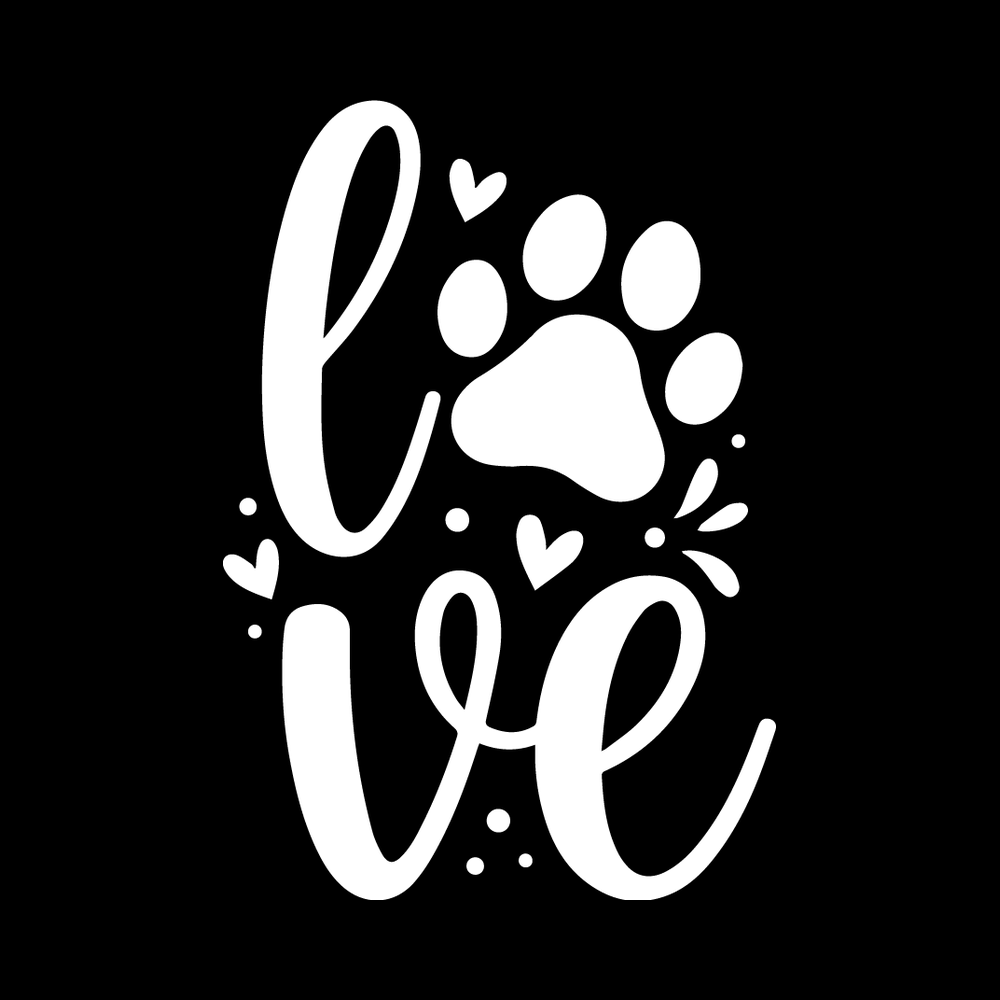 Love Paw (Script) decal