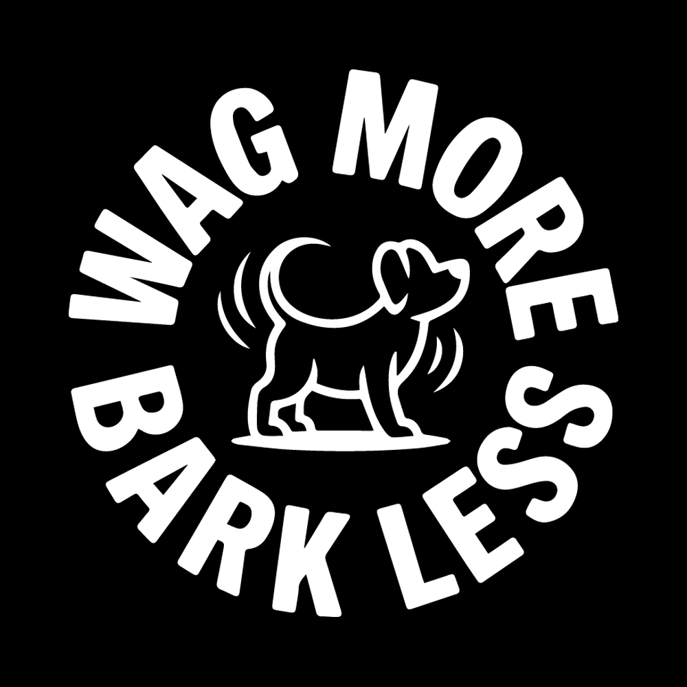 Wag More, Bark Less decal