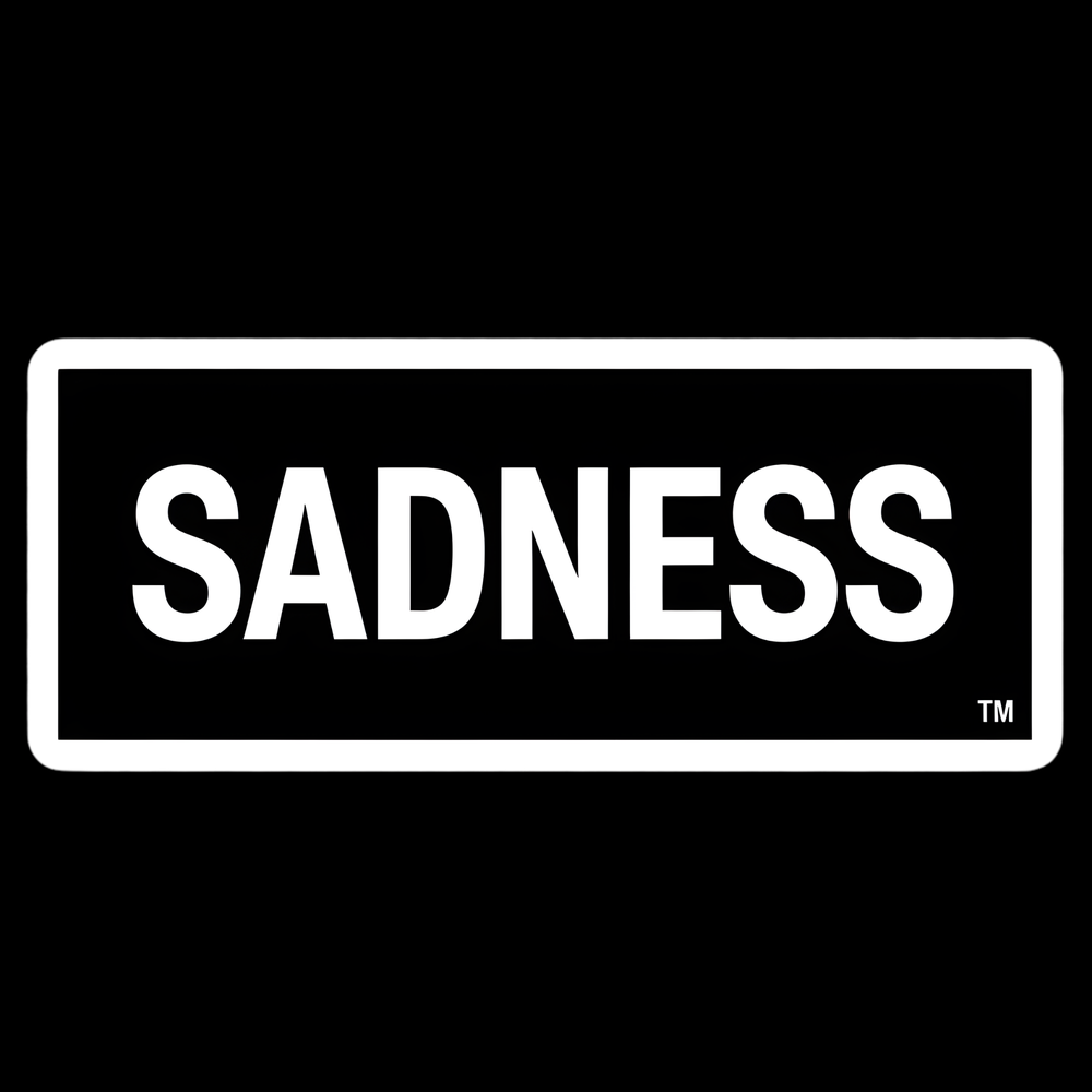 Sadness Full Color Sticker