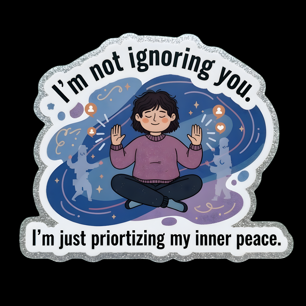 Inner Peace Priority Full Color Sticker
