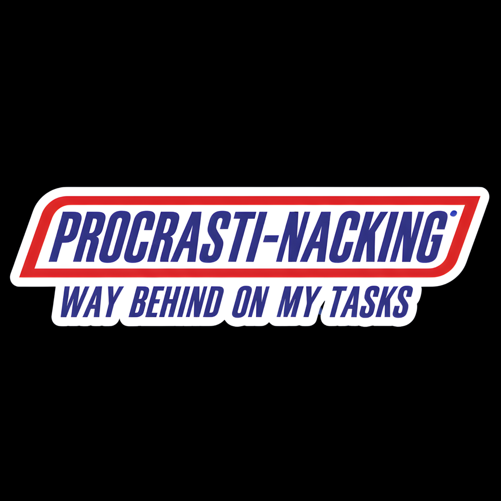 Procrasti-Nacking Full Color Sticker