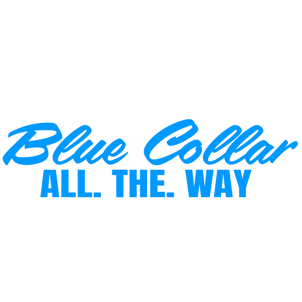 Blue Collar Stickers 11 Full Color Sticker
