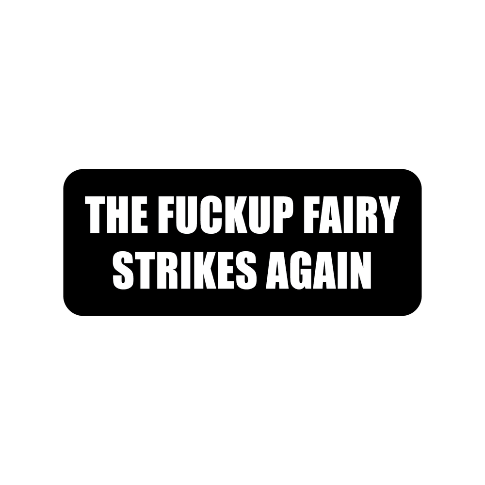 Fuckup Fairy 2 Full Color Sticker