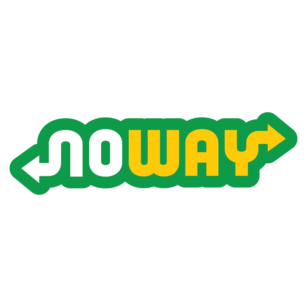 NO WAY Full Color Sticker