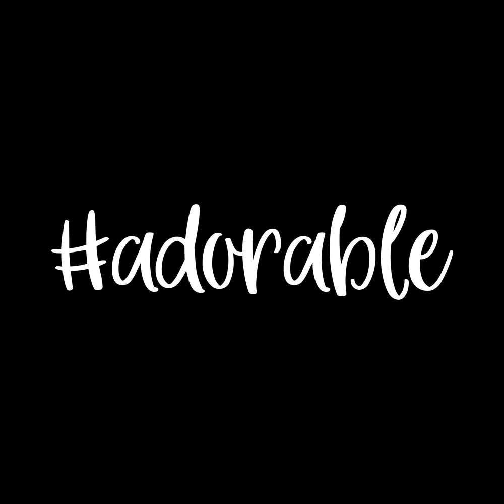 Adorable vinyl decal for car window