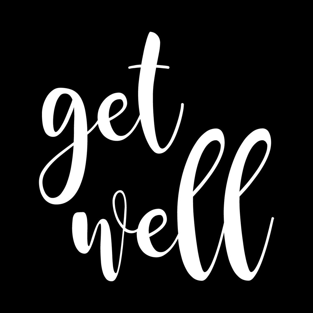 Get Well Vinyl Decal Car Window Laptop Sticker vinyl decal for car window