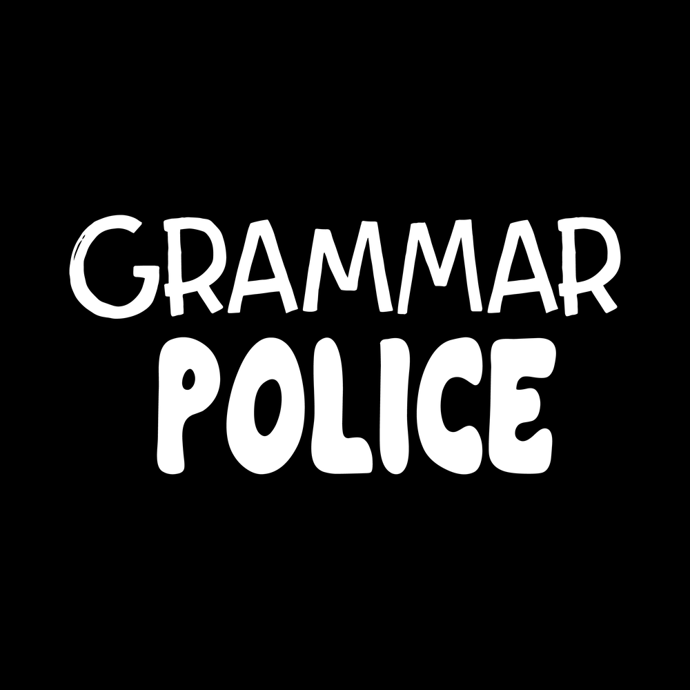 Grammar Police decal