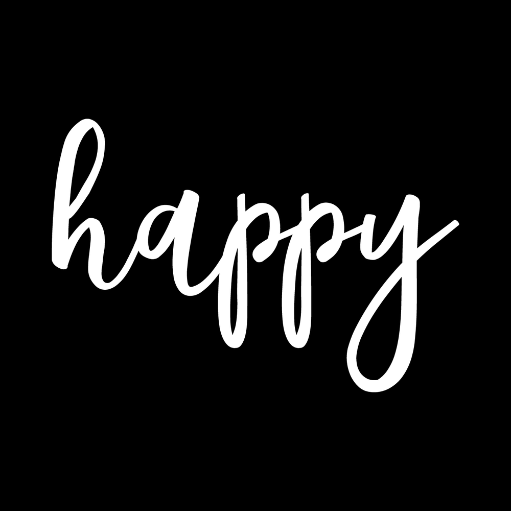 Happy decal