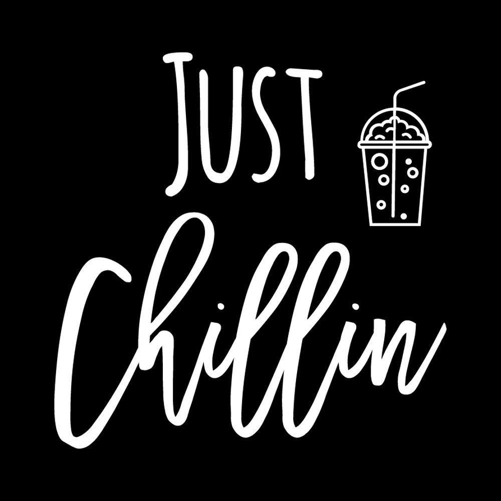 Just Chill In vinyl decal for car window
