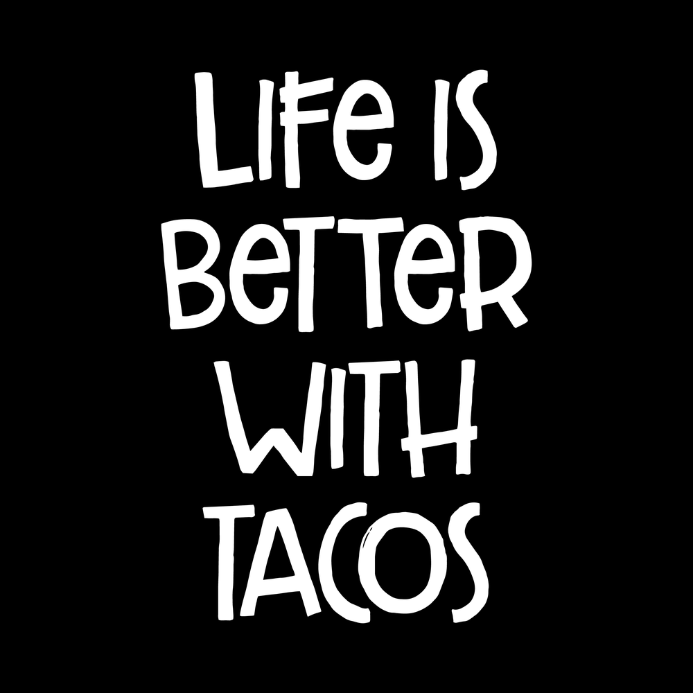 Life Is Better With Tacos Vinyl Decal Car Window Laptop Sticker vinyl decal for car window