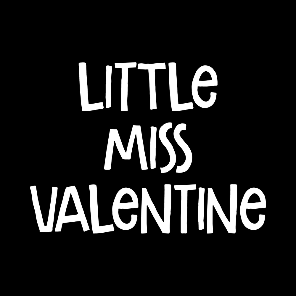 Little Miss Valentine decal