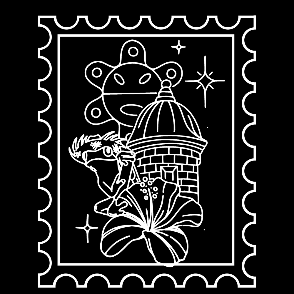 Frog El Morro Stamp decal