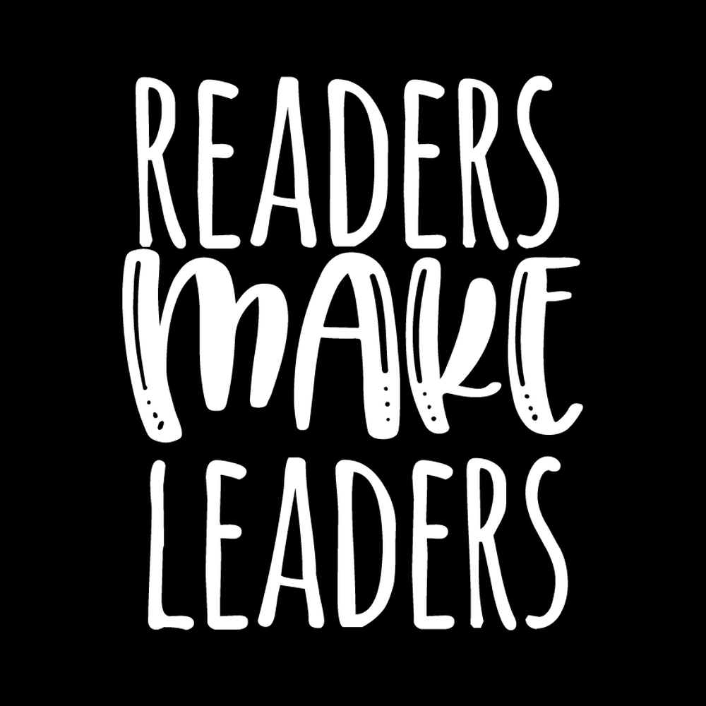 Readers Make Leaders vinyl decal for car window