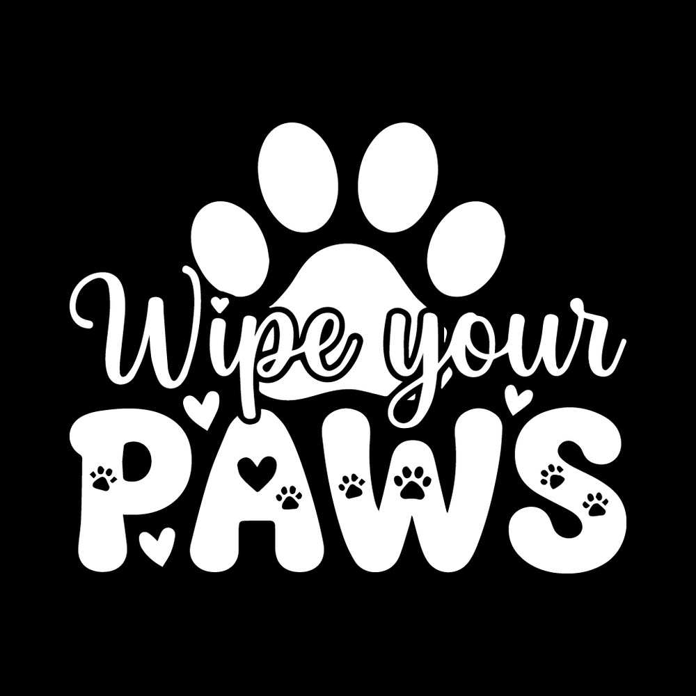 Wipe Your Paws decal