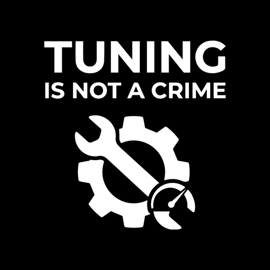 Tuning Is Not A Crime decal