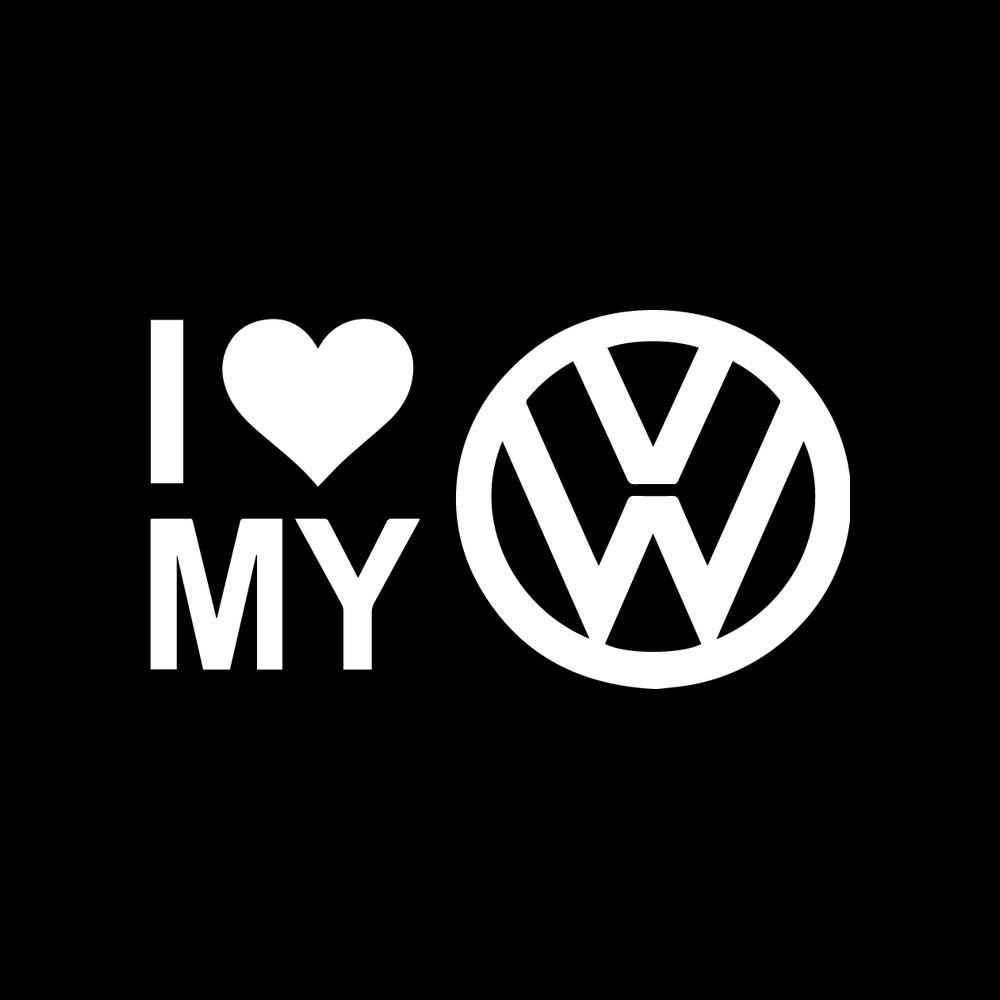 I Love My Compact Car decal