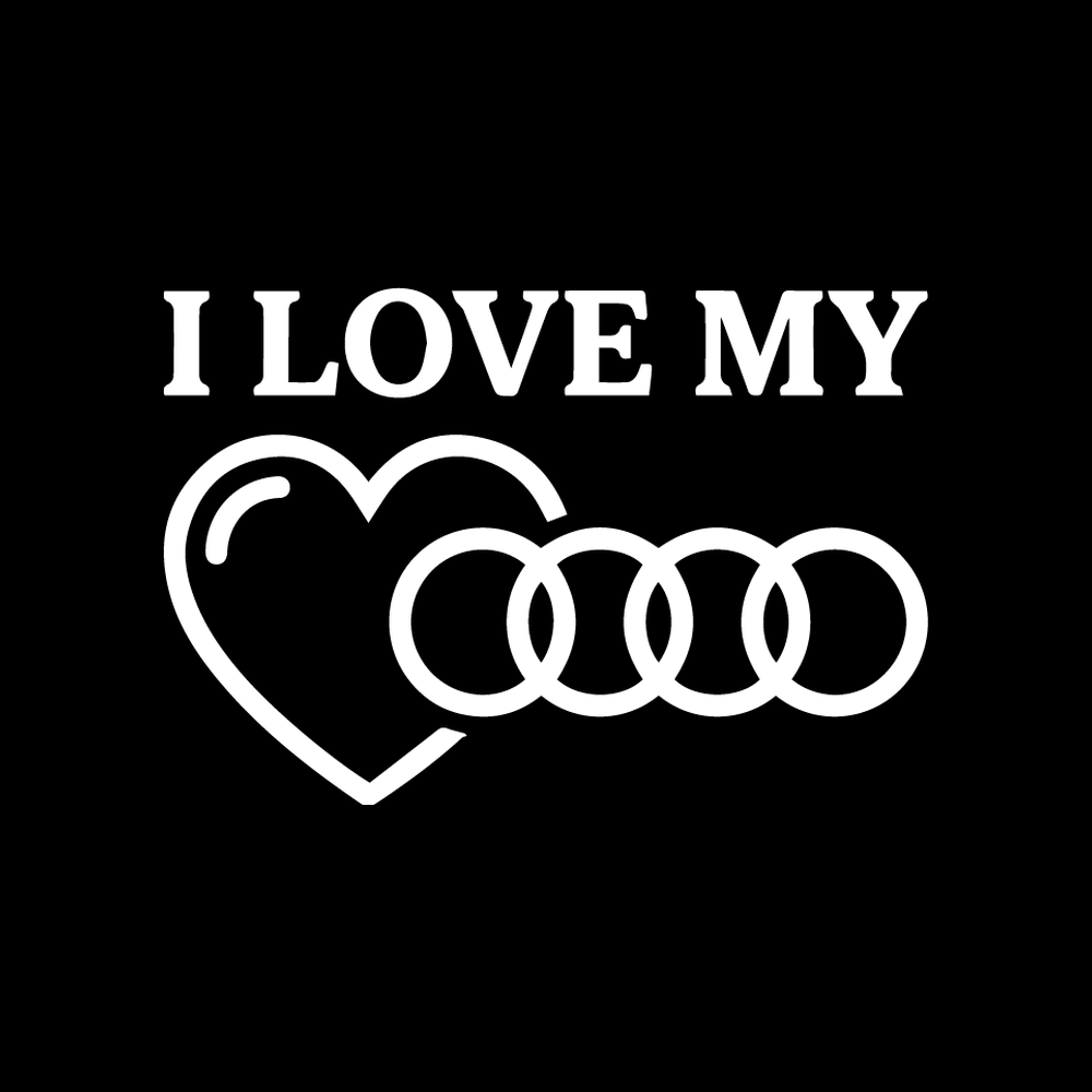I Love My Luxury Sedan decal