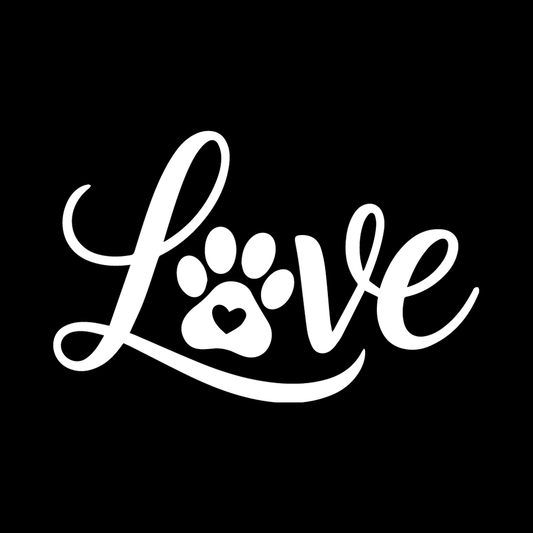 Love Paw decal