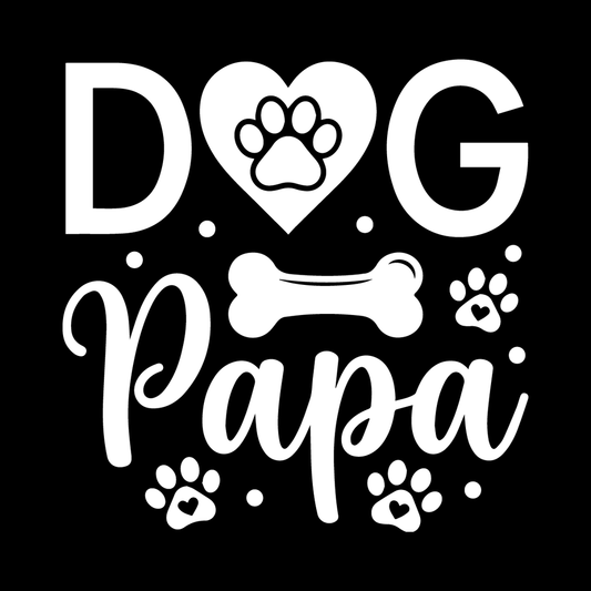 Dog Papa decal