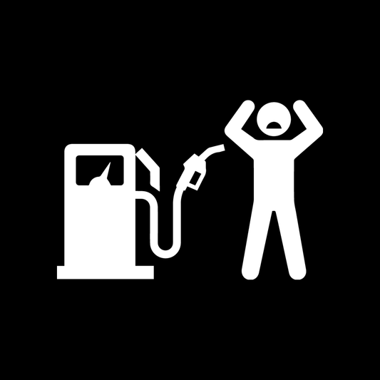 Angry At Gas Pump decal