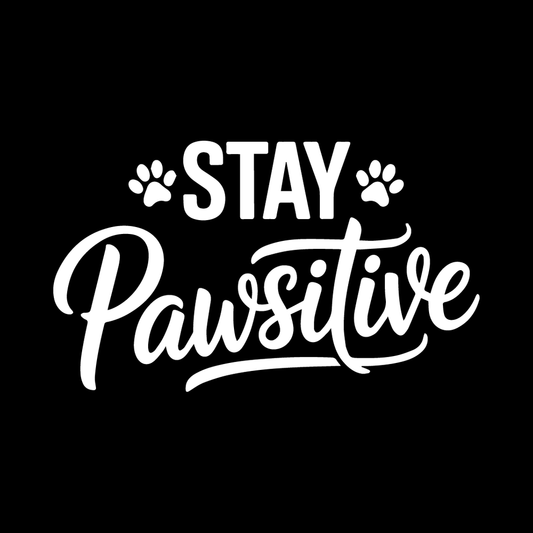 Stay Pawsitive decal