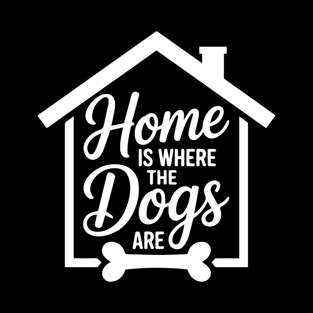 Home Is Where The Dogs Are decal