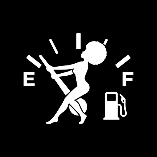 Fuel Gauge Girl decal