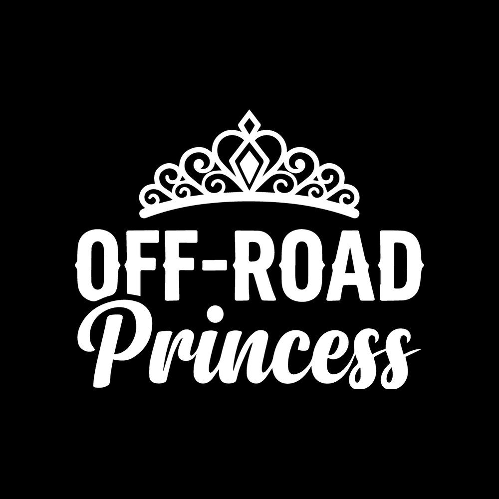 Off Road Princess vinyl decal for car window
