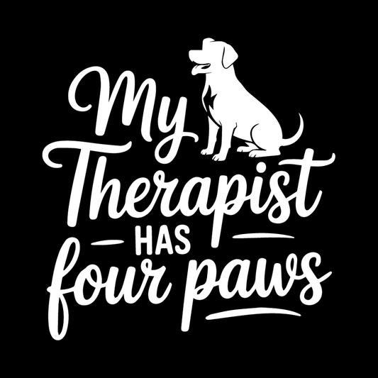 My Therapist Has Four Paws decal