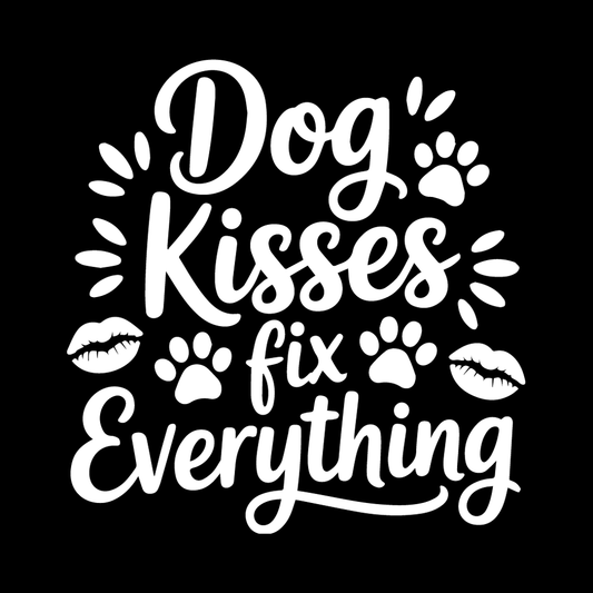 Dog Kisses Fix Everything decal