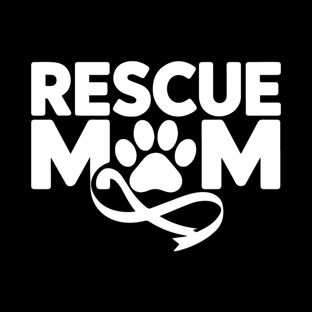 Rescue Mom Ribbon decal