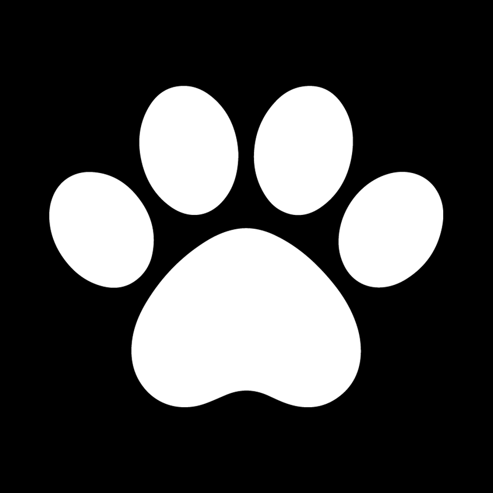 Paw Silhouette decal