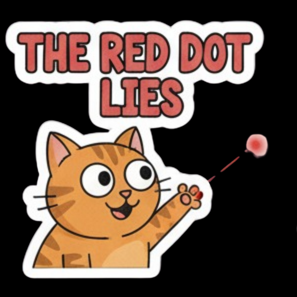 The Red Dot Lies Full Color Sticker