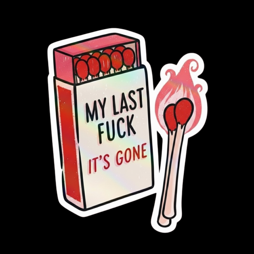 Last Match Gone Full Color Sticker