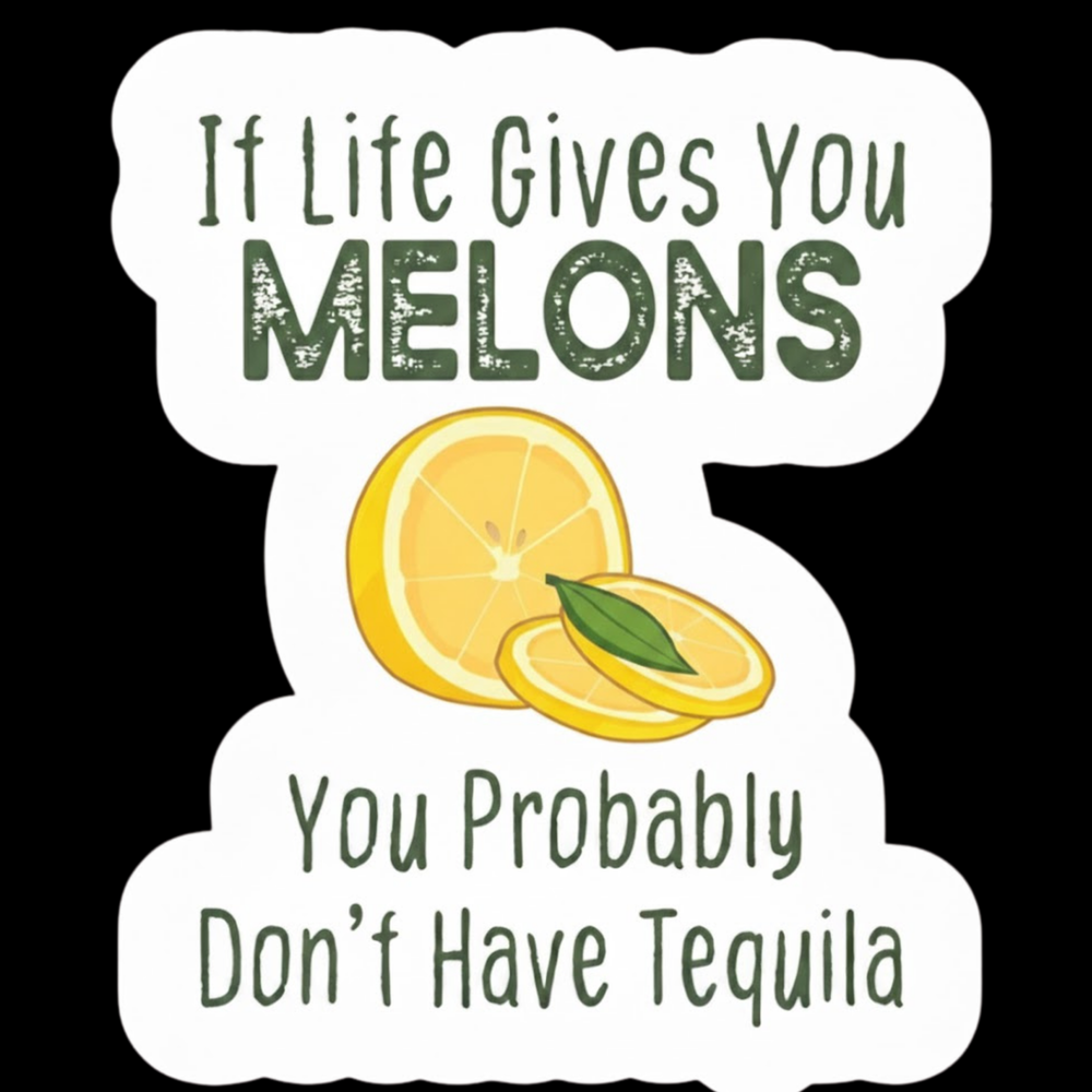 If Life Gives You Melons Full Color Sticker