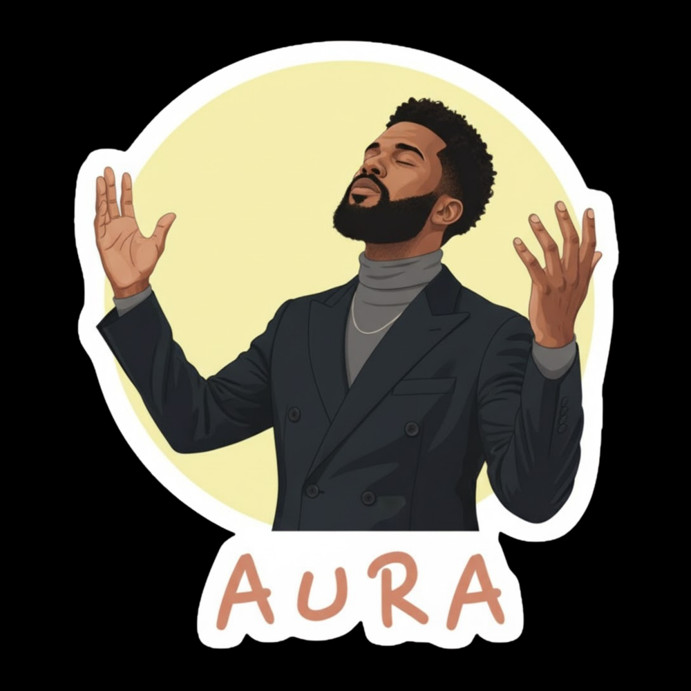 Aura Man Full Color Sticker