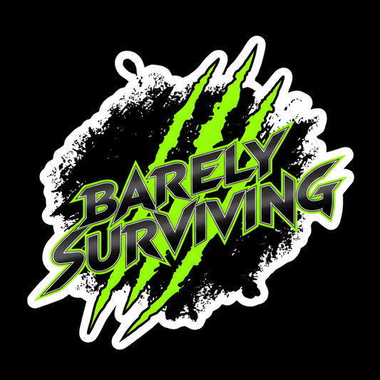 Barely Surviving Claw Full Color Sticker