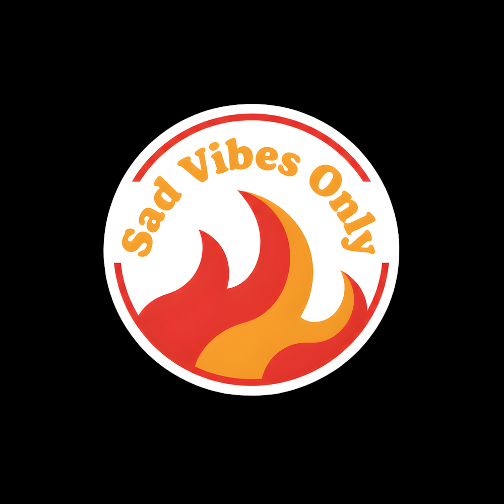 Sad Vibes Only Full Color Sticker