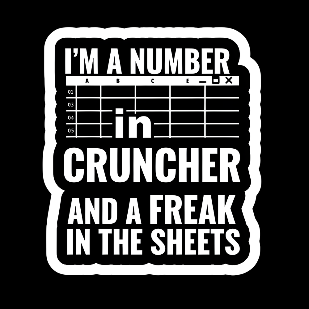Number Cruncher Full Color Sticker