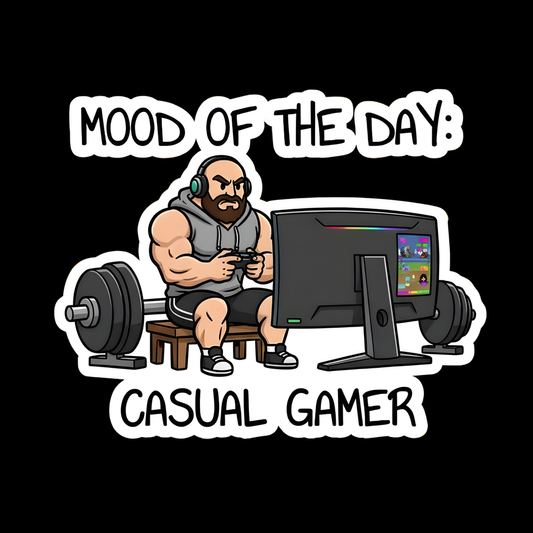 Casual Gamer Full Color Sticker