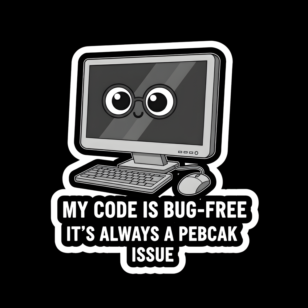PEBCAK Issue Full Color Sticker