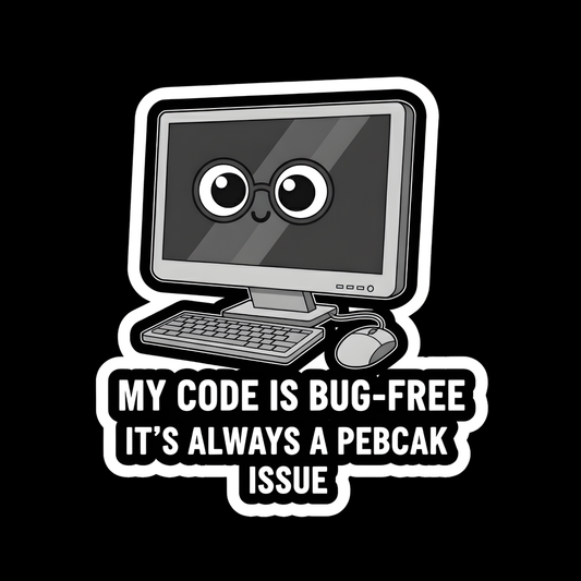 PEBCAK Issue Full Color Sticker