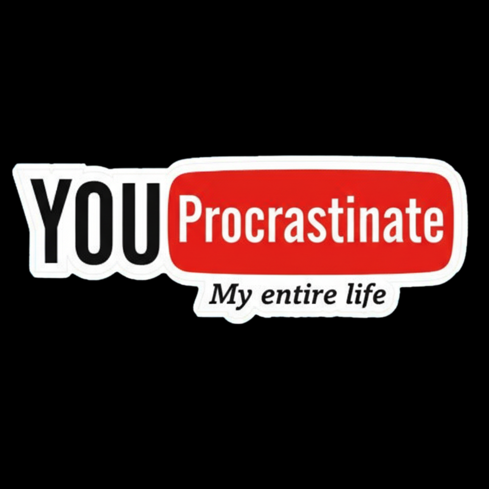 Procrastinate My Life Full Color Sticker