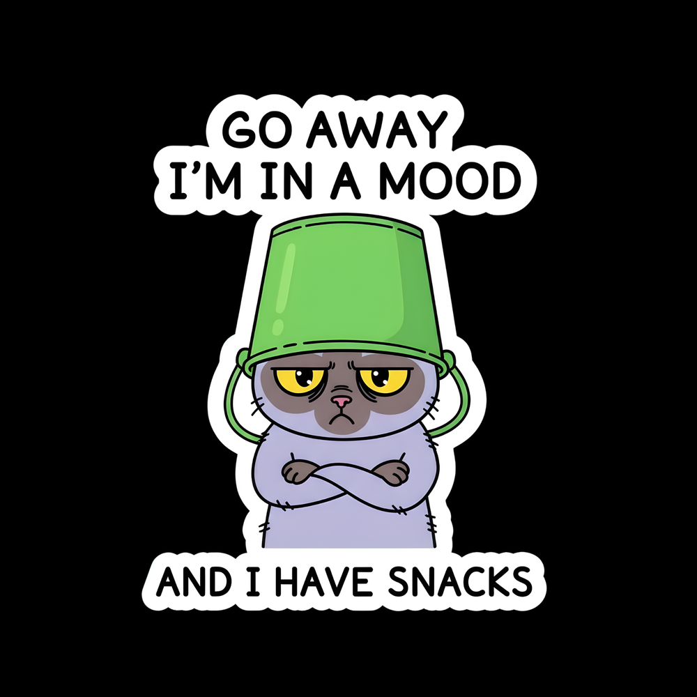 In A Mood Full Color Sticker