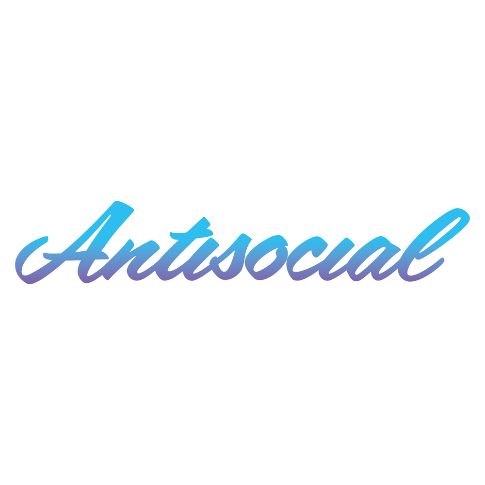 ANITSOCIAL Full Color Sticker