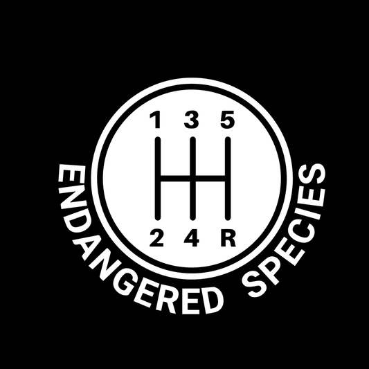Manual Transmission Endangered Species Vinyl Decal Car Window Laptop Sticker