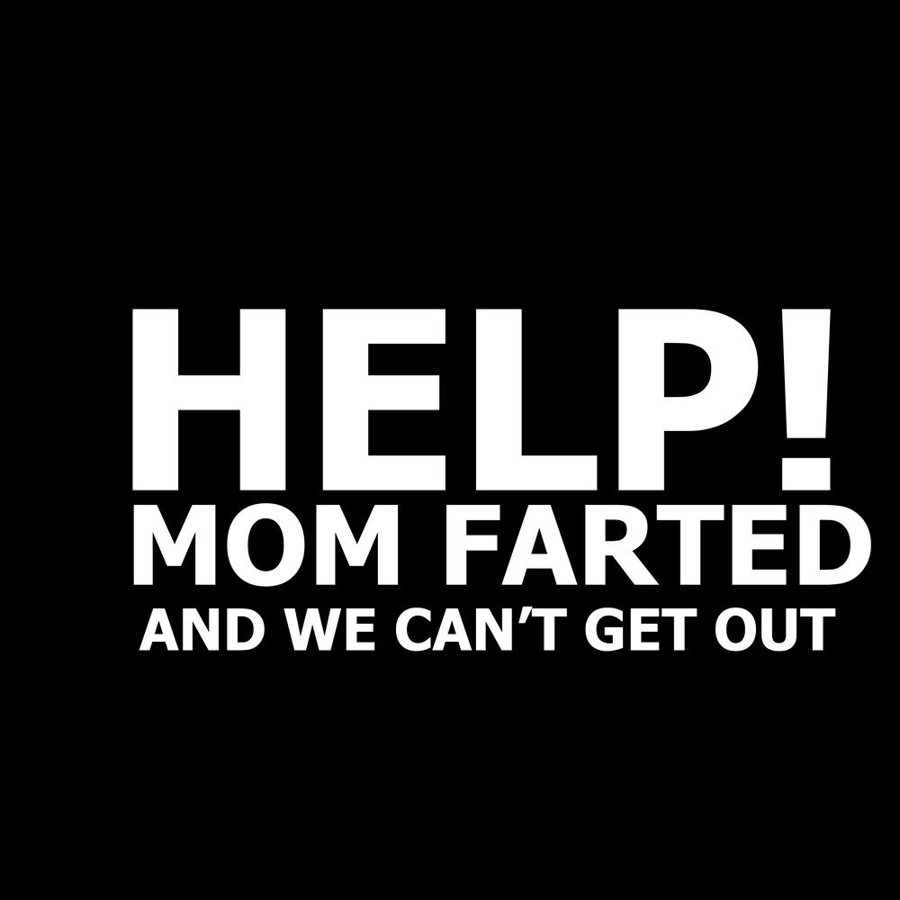 Help Mom Farted Vinyl Decal Car Window Laptop Sticker