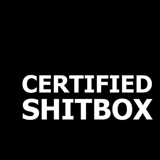 Certified Shitbox Vinyl Decal Car Window Laptop Sticker