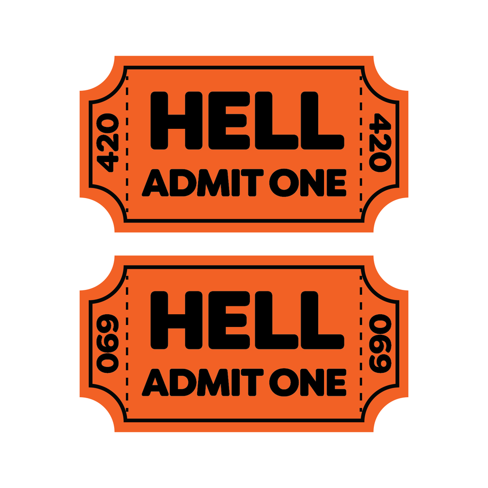 Hell Full Color Sticker