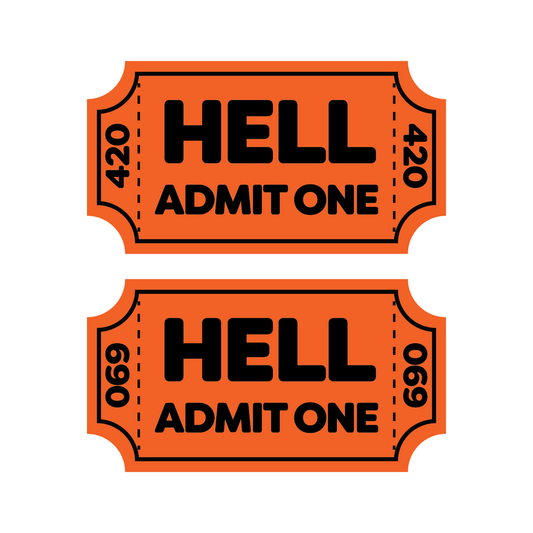 Hell Full Color Sticker